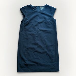 Marc Bouwer Dress Black Knee Length Shift Cap Sleeve Womens Size Large